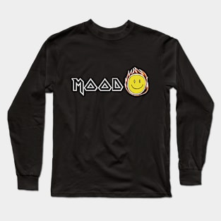 Mood: Fire Smiley Long Sleeve T-Shirt